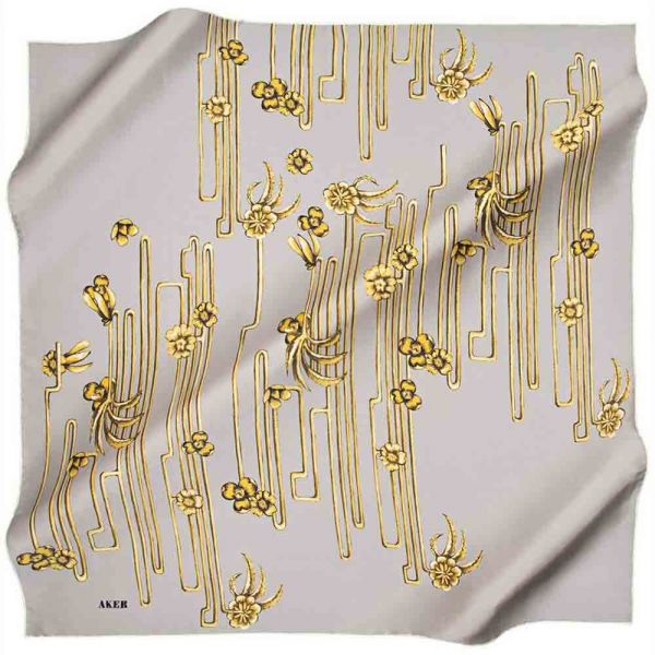 Aker İpek Krep Saten Eşarp / 6931701-362