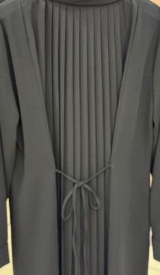 Arkası Pile Detaylı Tunik Siyah/26039 - Thumbnail