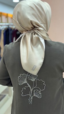 Arkası Taş İşlemeli Beli Bağlamalı Takım Kahve/1727 - Thumbnail