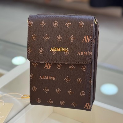 ARMİNE - Armine Çanta Baskılı Kahve/266