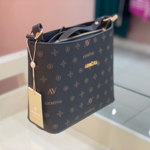 Armine Çanta Baskılı Siyah/254