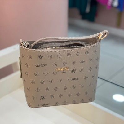 ARMİNE - Armine Çanta Baskılı Vizon/254