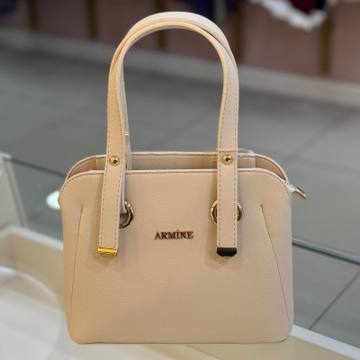 ARMİNE - Armine Çanta Düz Krem/364