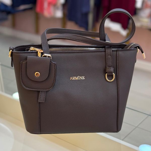 Armine Çanta Düz Kahve/349
