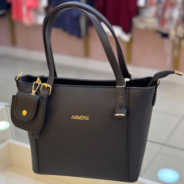 Armine Çanta Düz Siyah/349