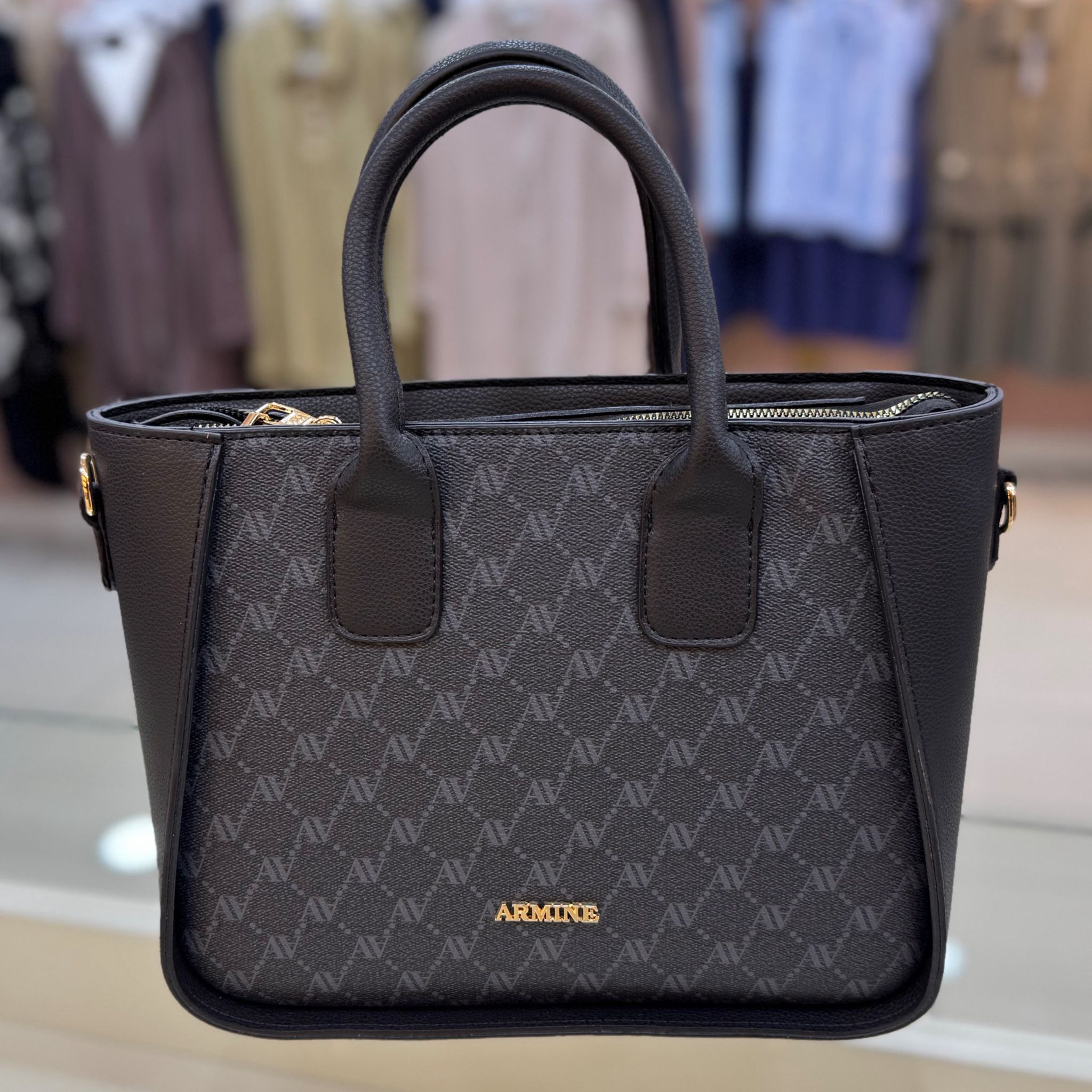 ARMİNE - Armine Çanta Siyah Noktalı/419