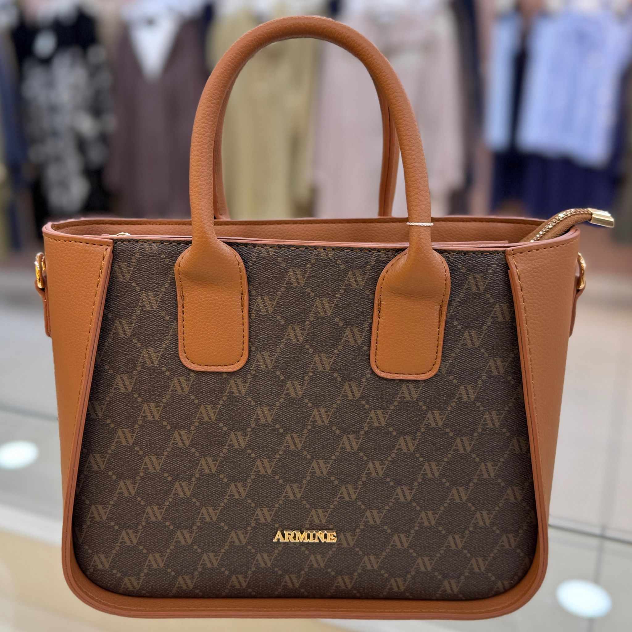 ARMİNE - Armine Çanta Kahve Noktalı/419