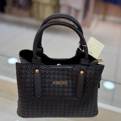 Armine Çanta Siyah Örgü/416 - Thumbnail
