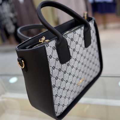 Armine Çanta Gri Noktalı/419 - Thumbnail