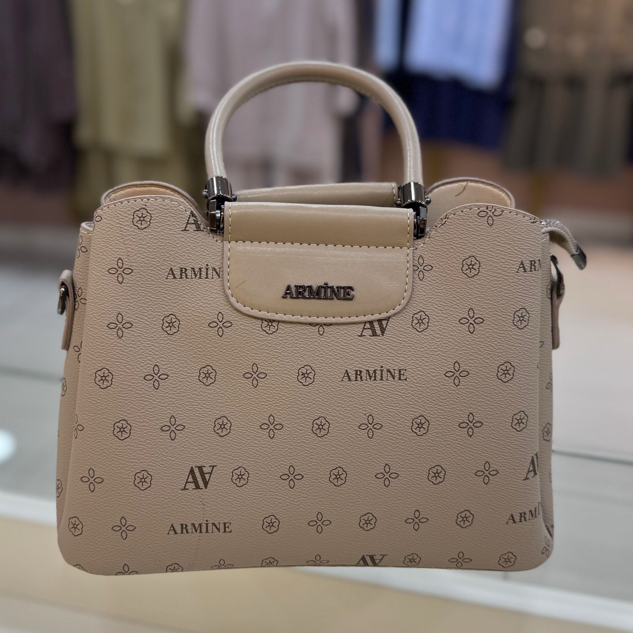 ARMİNE - Armine Çanta Vizon Baskılı/342