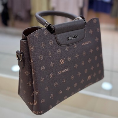 Armine Çanta Kahve Baskılı/342 - Thumbnail