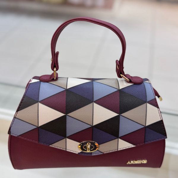 Armine Çanta Bordo Ekose/409