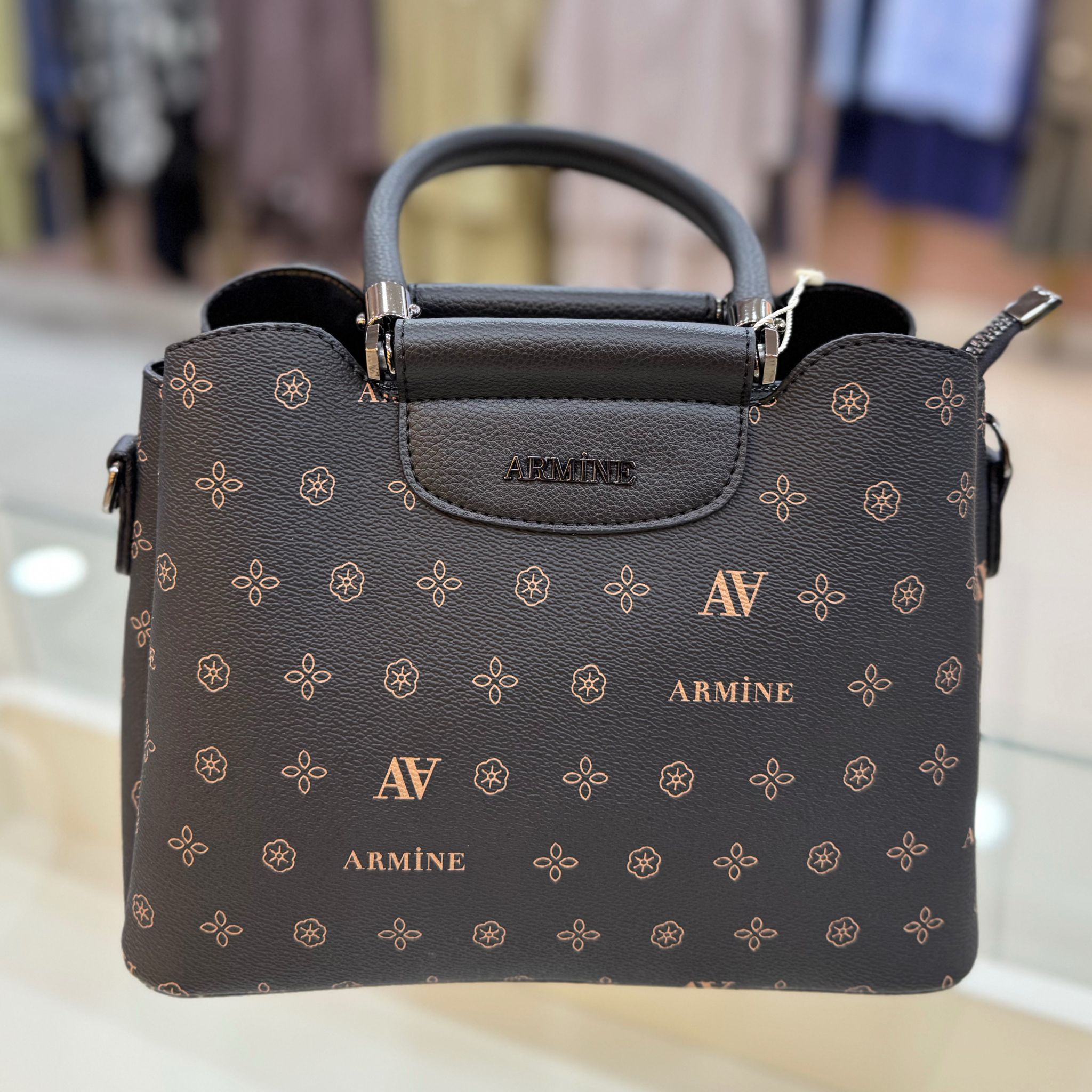 ARMİNE - Armine Çanta Siyah Baskılı/342