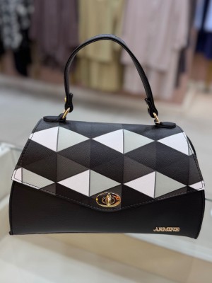 Armine Çanta Siyah Ekose/409 - Thumbnail