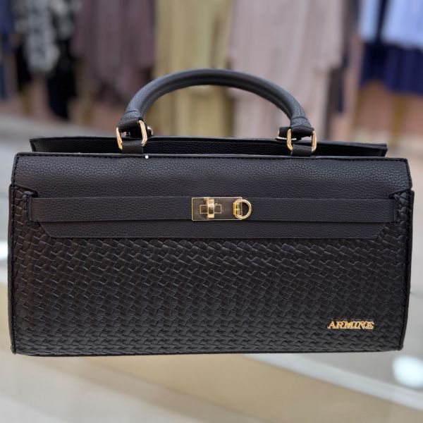 Armine Çanta Siyah Örgü/407