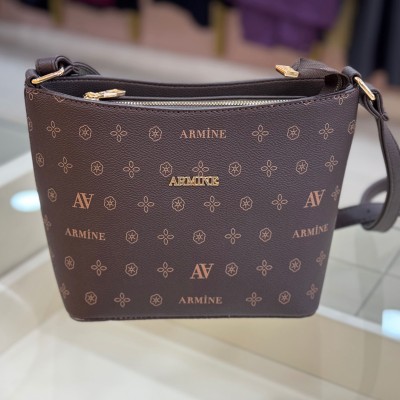 ARMİNE - Armine Çanta Kahve Baskılı/254
