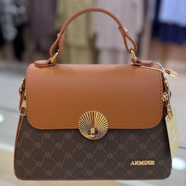 Armine Çanta Kahve Noktalı/415