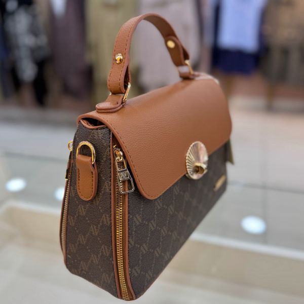 Armine Çanta Kahve Noktalı/415