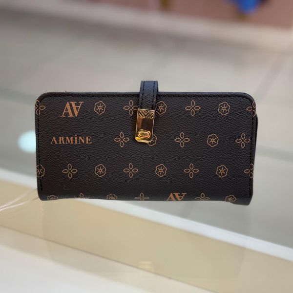 Armine Cüzdan Baskılı Siyah/C02
