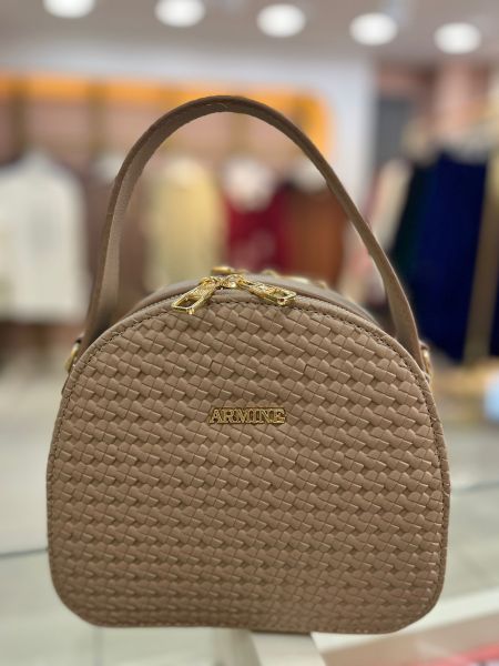 Armine Hasır Çanta Vizon/408