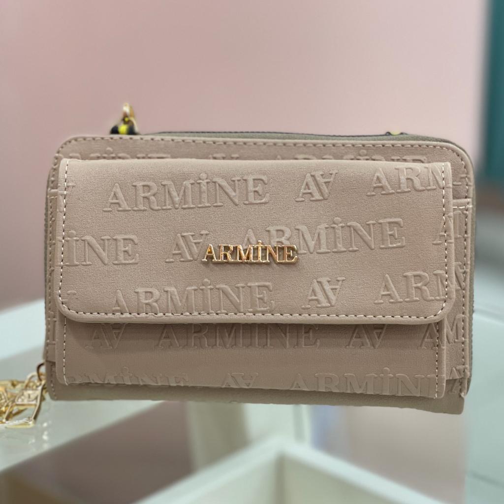 ARMİNE - Armine Lazer Cüzdan Çanta Vizon/324