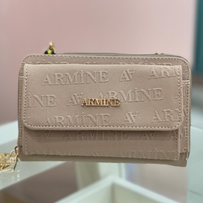 ARMİNE - Armine Lazer Cüzdan Çanta Vizon/324