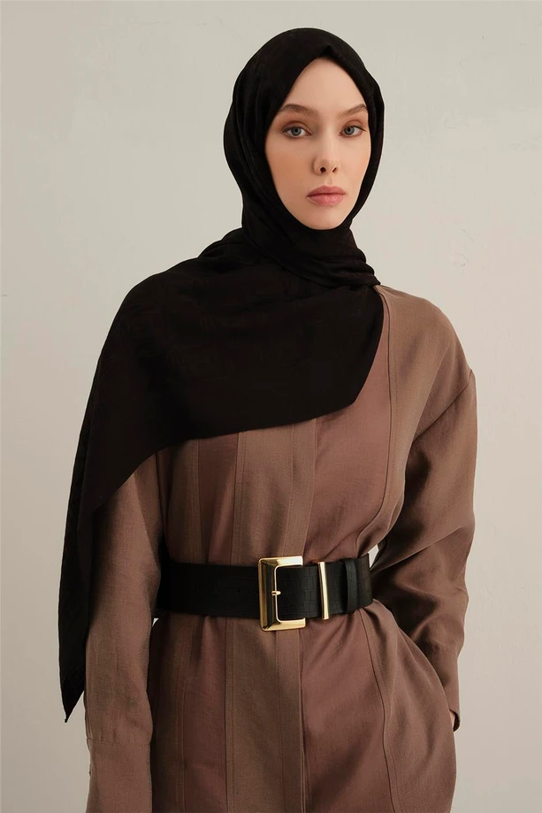  - Armine Lyocell Naia Kare Monogram Şal/6-01