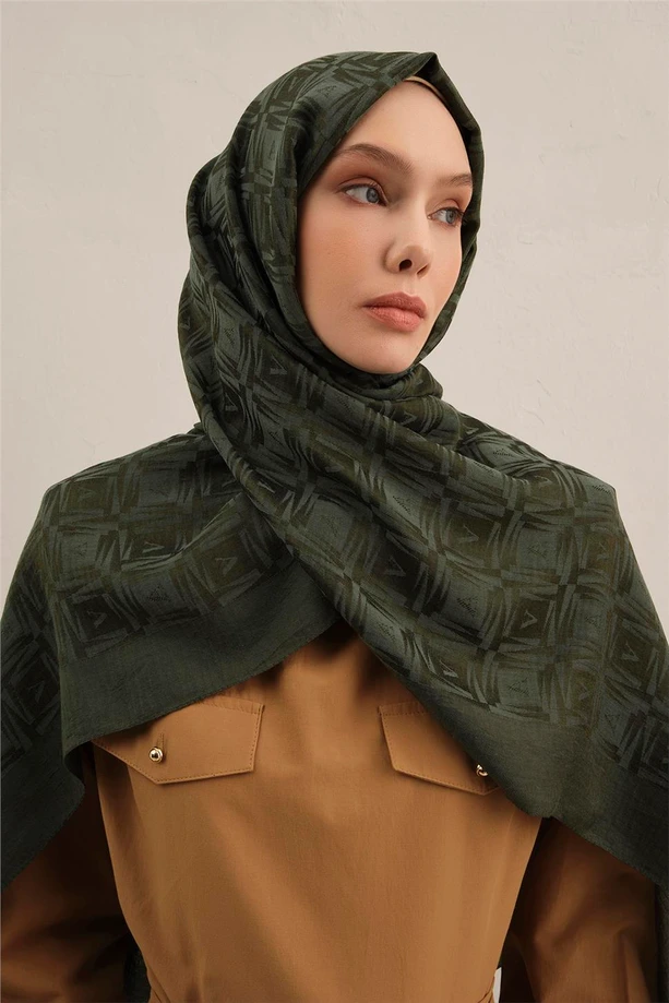 Armine Lyocell Naia Kare Monogram Şal/6-54