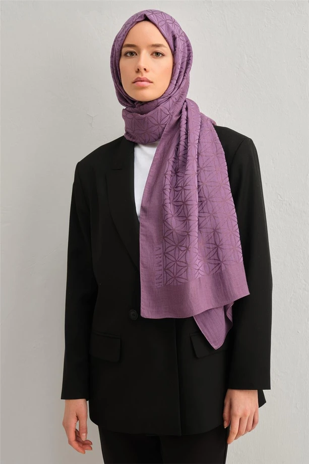  - Armine Lyocell Naia Yıldız Desen Şal/1113-28