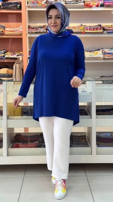 Efraze - Asimetrik Sandy Tunik Saks/5390