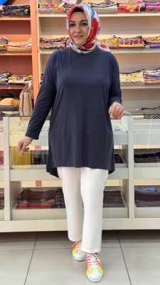 Efraze - Asimetrik Sandy Tunik Antrasit/5390