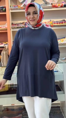Asimetrik Sandy Tunik Antrasit/5390 - Thumbnail