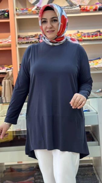 Asimetrik Sandy Tunik Antrasit/5390