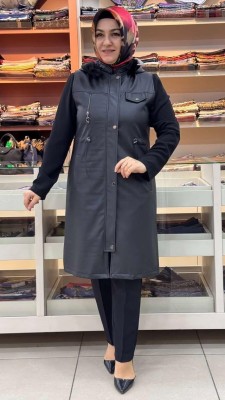 Astarlı Deri Yelek Siyah/2033 - Thumbnail