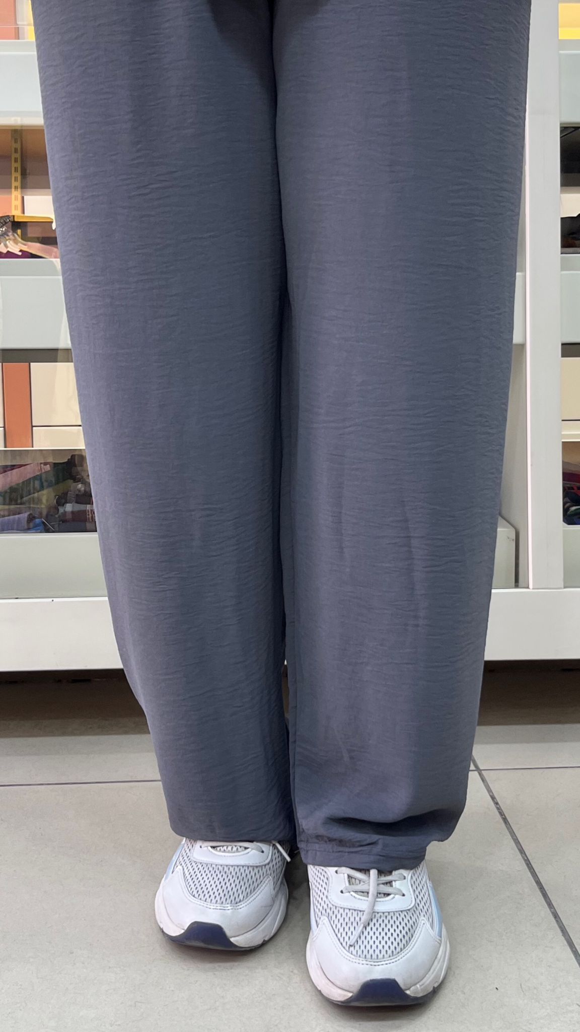 MEN - Ayrobin Bol Paça Pantolon Koyu Gri / 1393 
