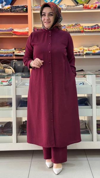 Ayrobin Hakim Yakalı Takım Bordo/6017