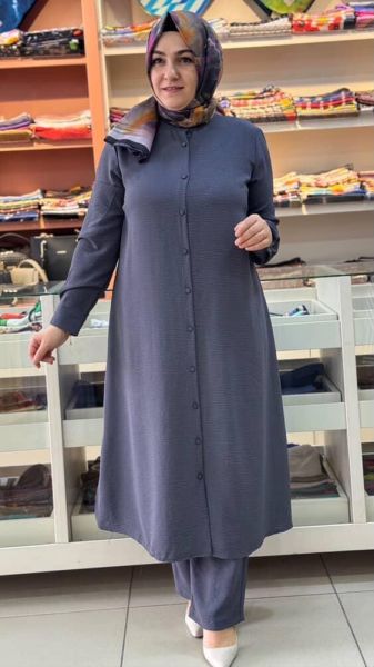 Ayrobin Hakim Yakalı Takım Antrasit/6017
