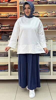 LOREEN - Basic Kısa Tunik Ekru / 20735 