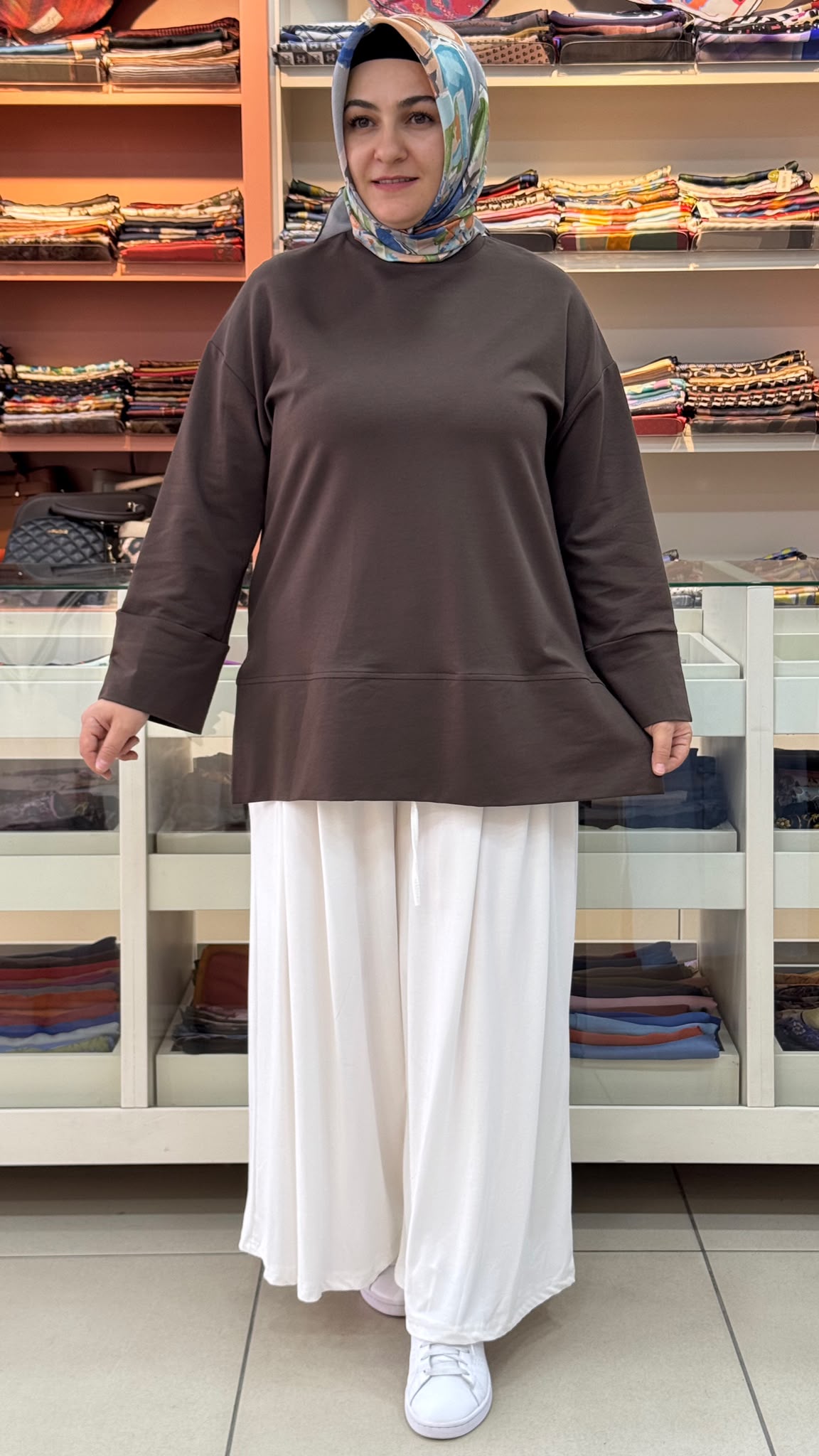 LOREEN - Basic Kısa Tunik Kahve / 20735 