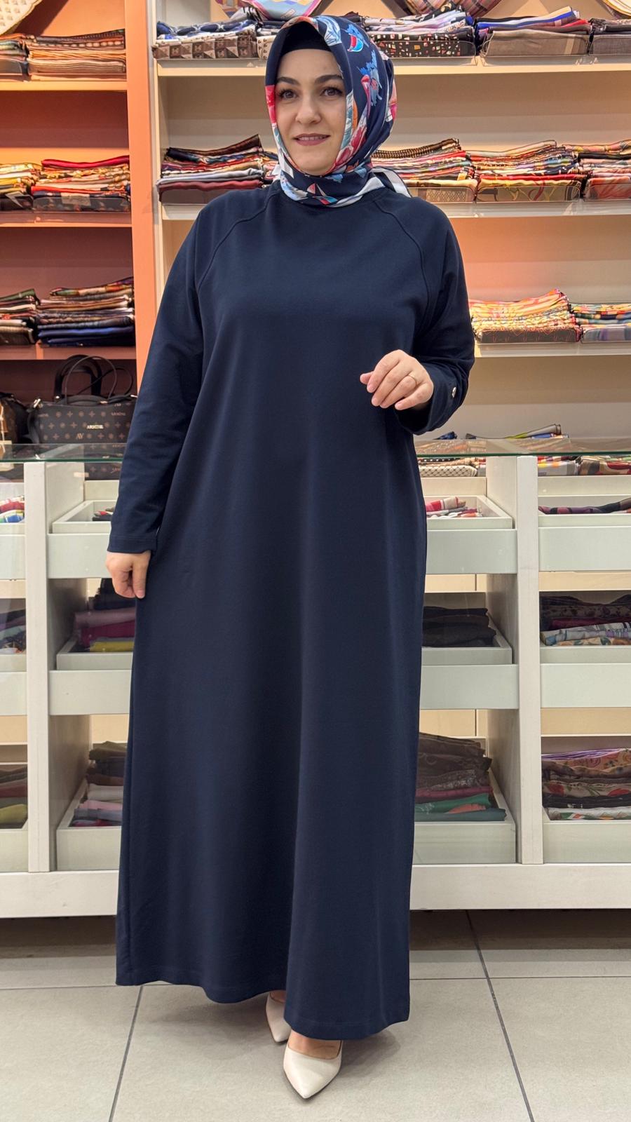 Puane - Basıc Elbise Lacivert/12671 