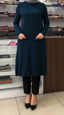  - Basic Penye Tunik Petrol / 5143