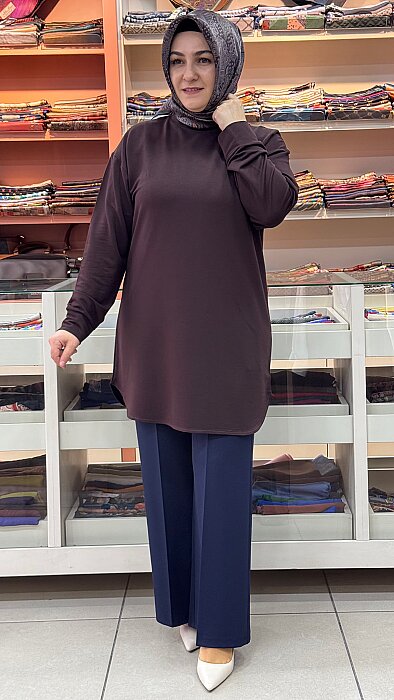 Basic Tunik Kahve/ 1350