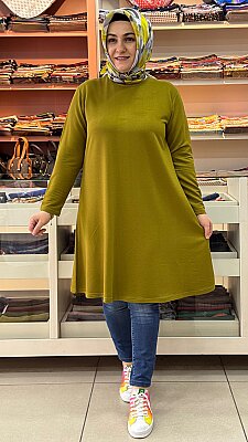Basic Tunik Yağ Yeşili/1360 - Thumbnail