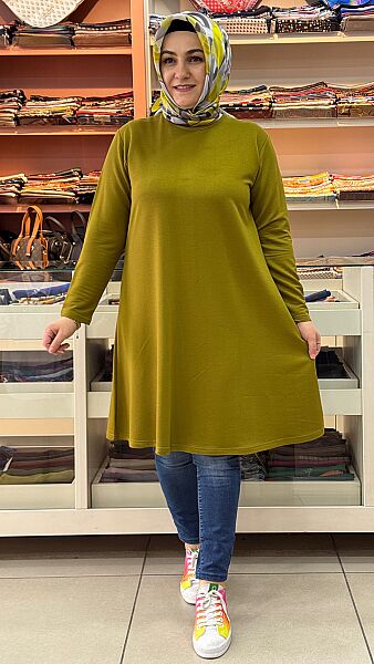 Basic Tunik Yağ Yeşili/1360 