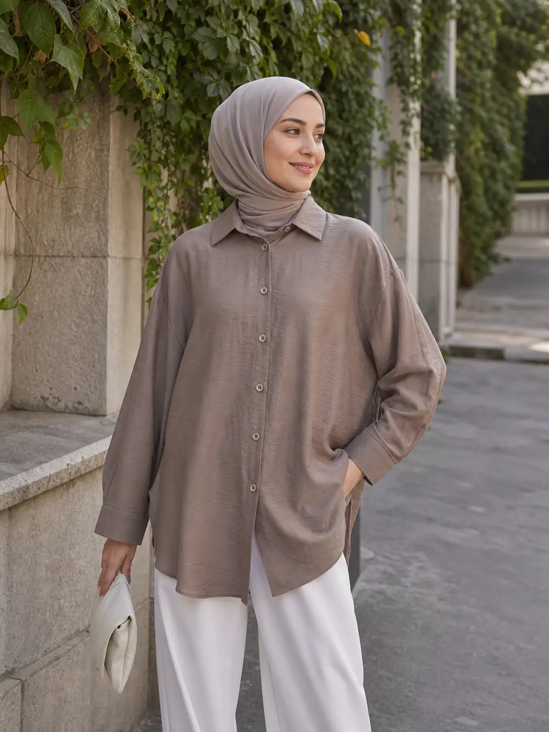İZEL - Basic Tunik Vizon/1611 