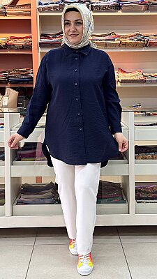 İnza Moda - Basic Tunik Lacivert/1611 