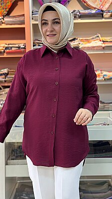 Basic Tunik Bordo/1611 - Thumbnail