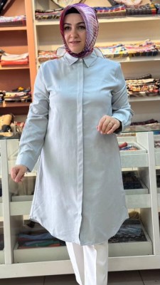 Basic Tunik Gri/51007 - Thumbnail