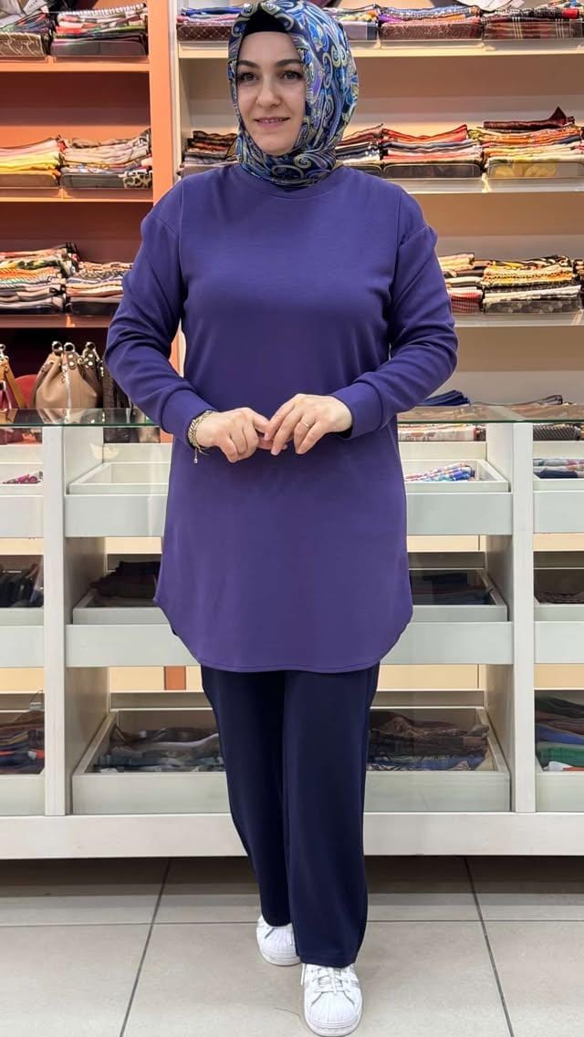 inza moda - Basic Tunik Mor/0125