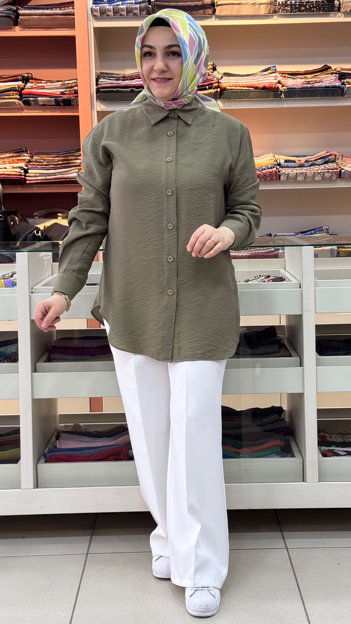 İnza Moda - Basıc Tunik Yeşil/1505 